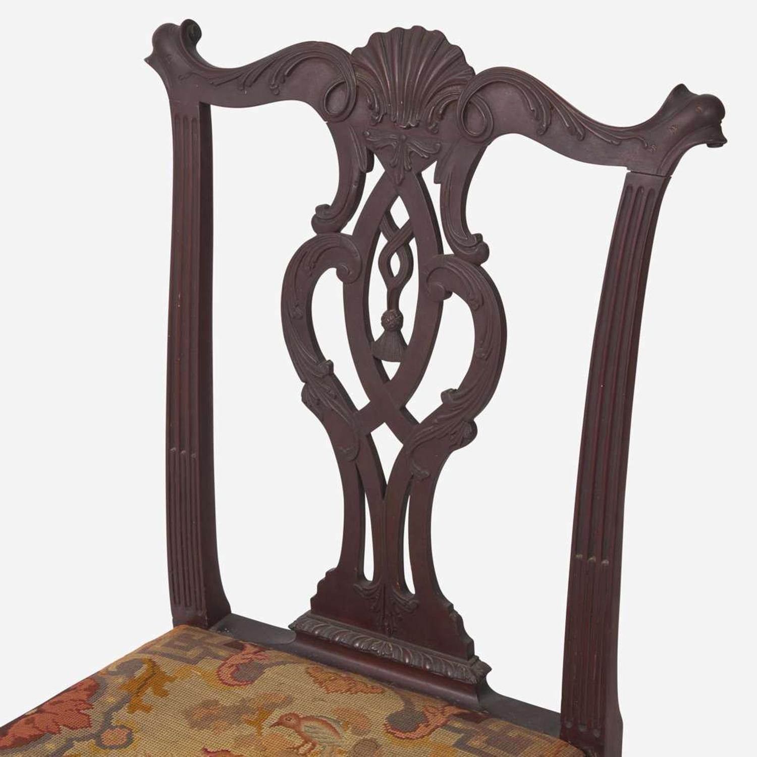 The Shippen Chippendale carved mahogany tassel-back side chair Philadelphia, PA, 1765-1780
