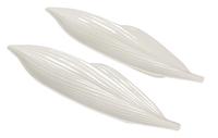 A Pair of Spode Leaf Form Serving Plates Length 16 3/4 inches.