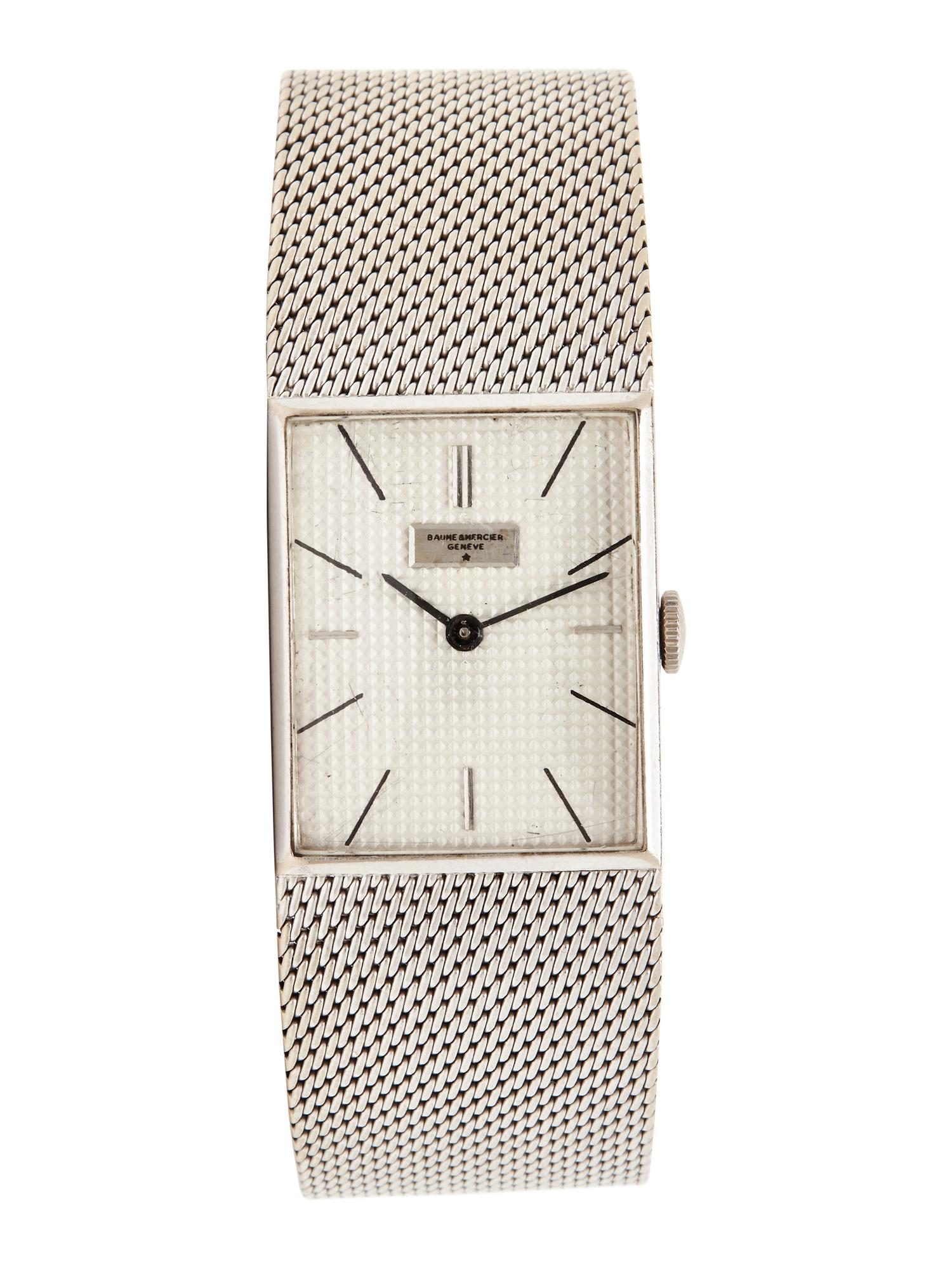 BAUME & MERCIER, REF. 37018 18K WHITE GOLD 'BM775' WATCH