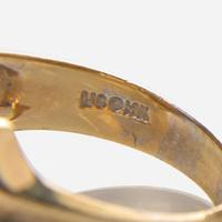 Two 14K Yellow Gold and Diamond Rings