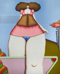 Robert Lostutter, (American, b. 1939), Untitled (Mini Skirt Woman), 1969