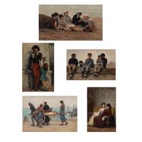Eugene Feyen (French, 1826-1895) — A Group of Five Works