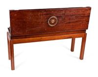 A George III Style Mahogany Gun Case on a Later Stand