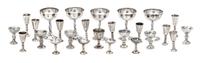 A Collection of Silver Drinking Articles, Various Makers, comprising a set of five wine goblets; five similarly decorated water goblets