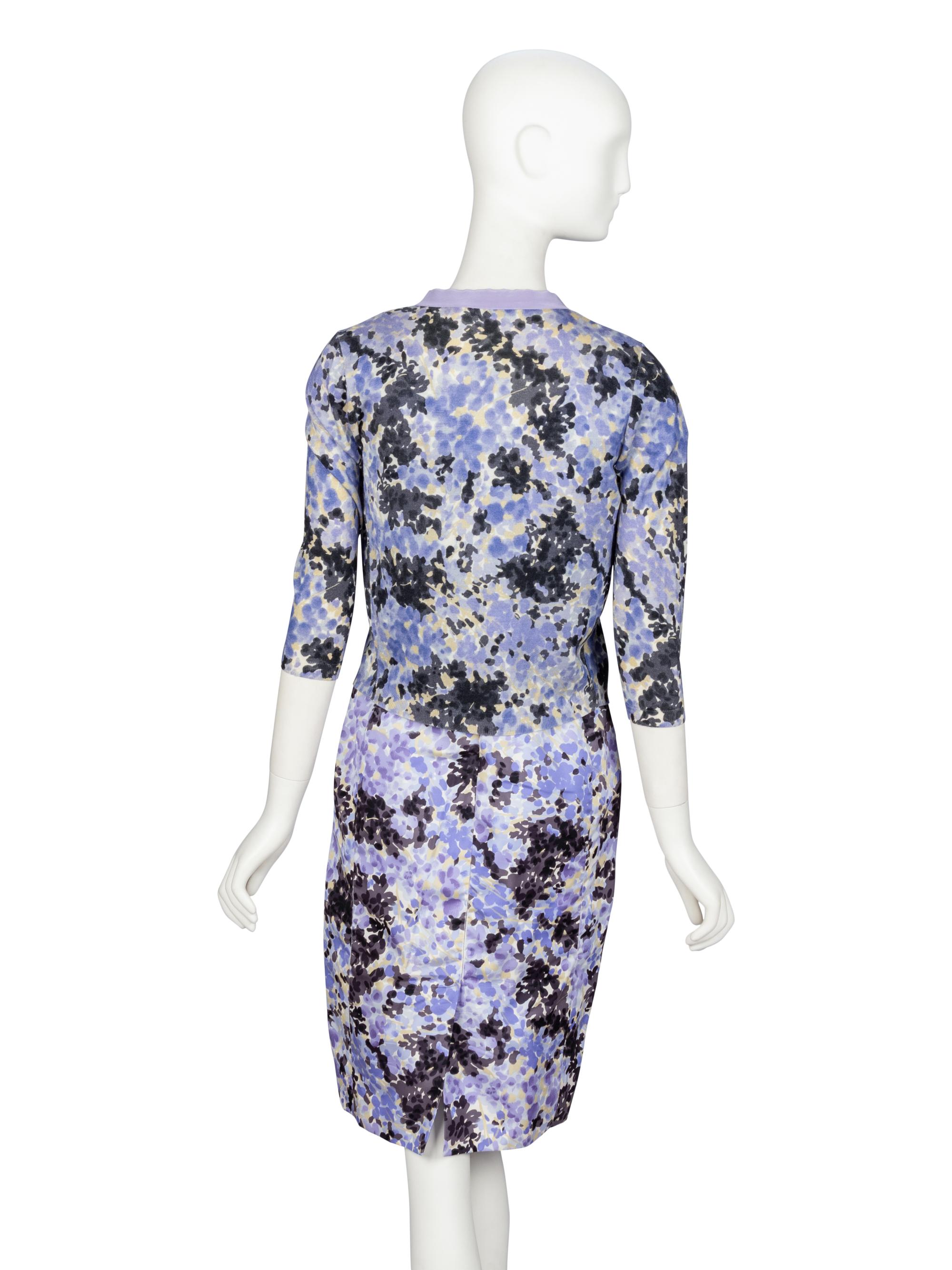 Christian Dior by John Galliano, Floral-Print Cardigan & Dress Ensemble