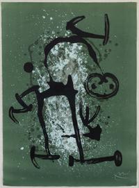 Joan Miró, (Spanish/French, 1893-1983), L'Illetre Vert, 1969