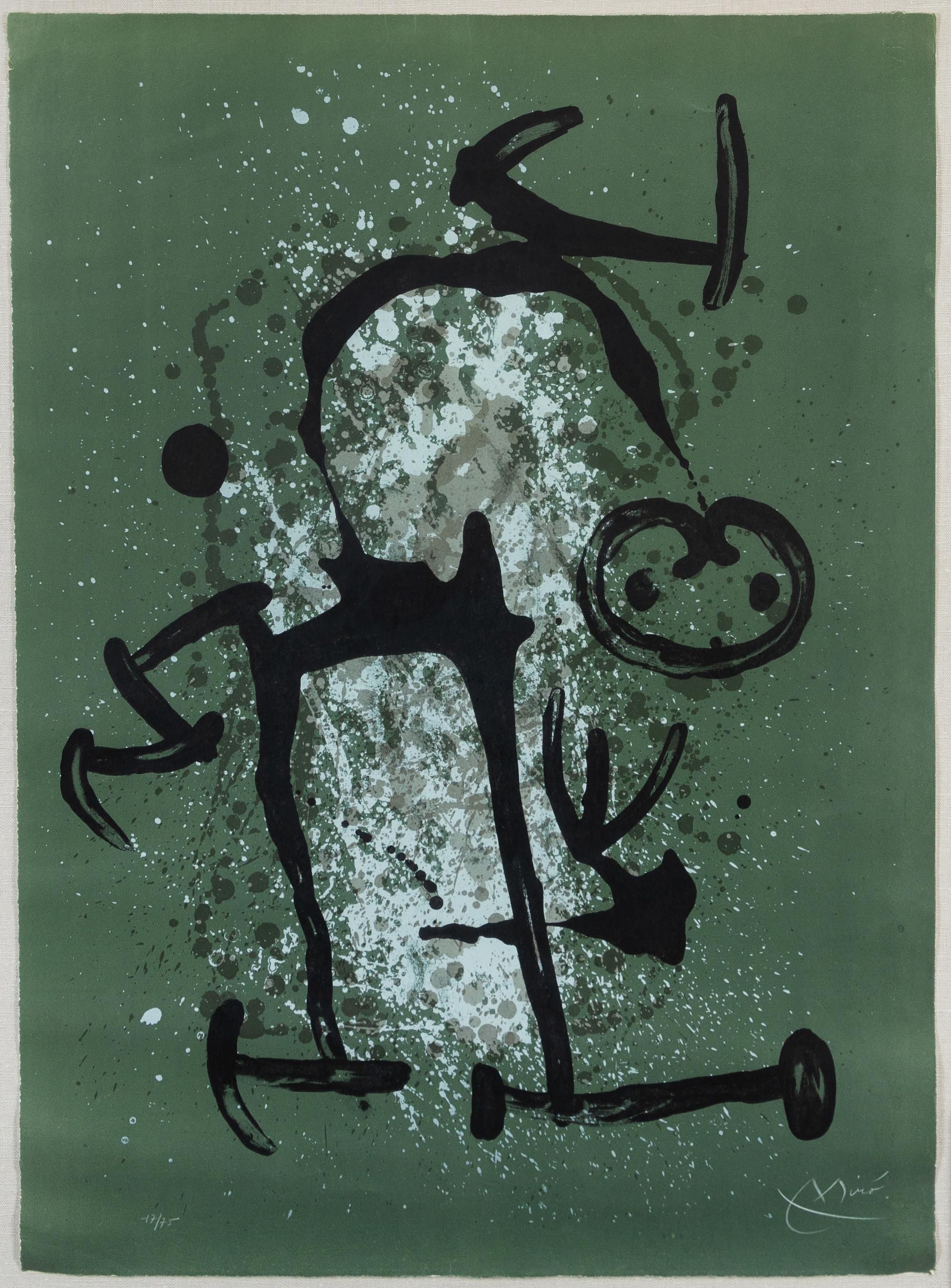 Joan Miró, (Spanish/French, 1893-1983), L'Illetre Vert, 1969