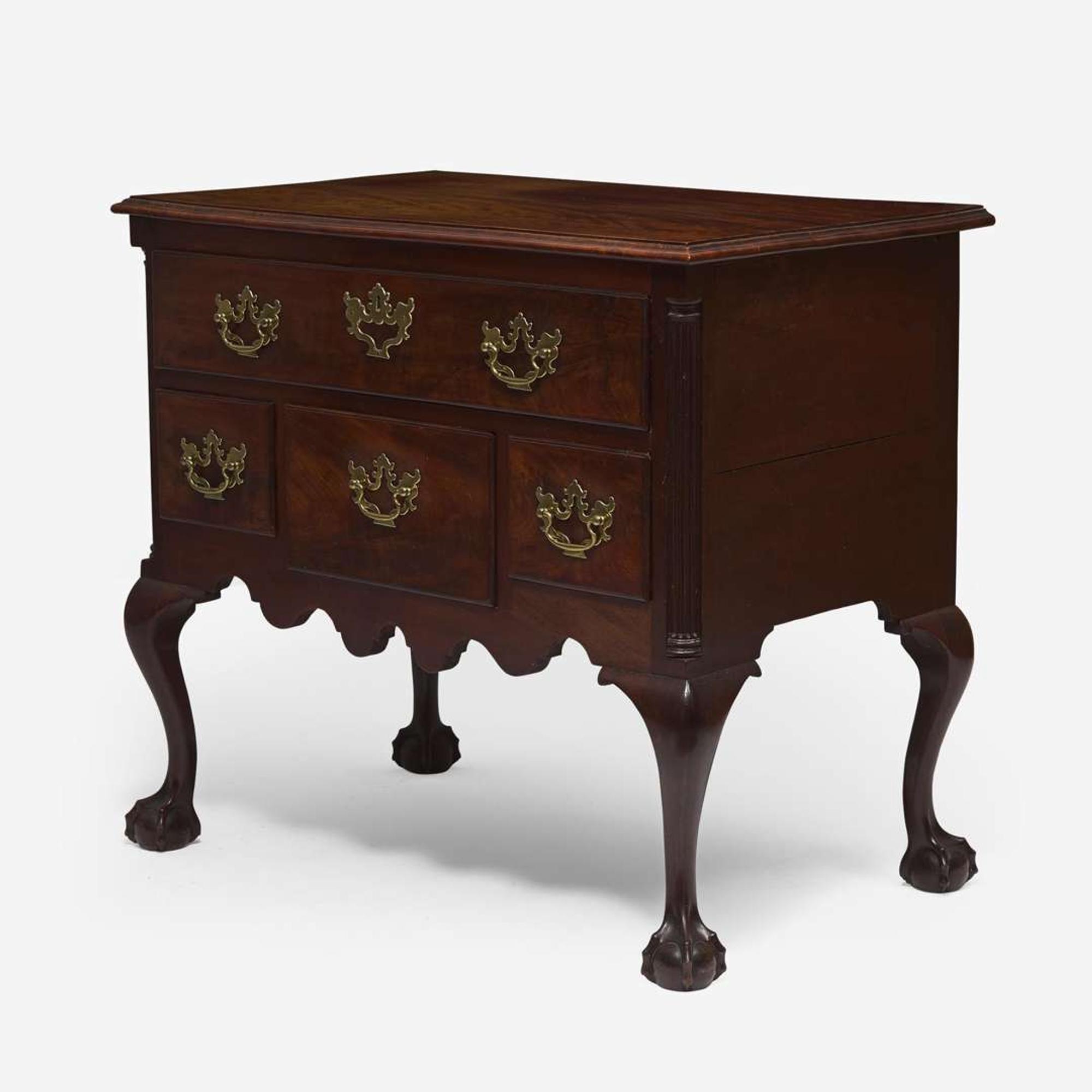 A Chippendale figured mahogany dressing table Philadelphia, PA, circa 1765