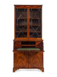 A George III Mahogany Secretary Bookcase