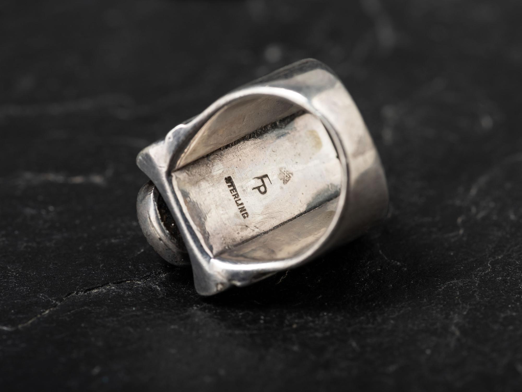 Southwestern-style Turquoise and Sterling Silver Ring