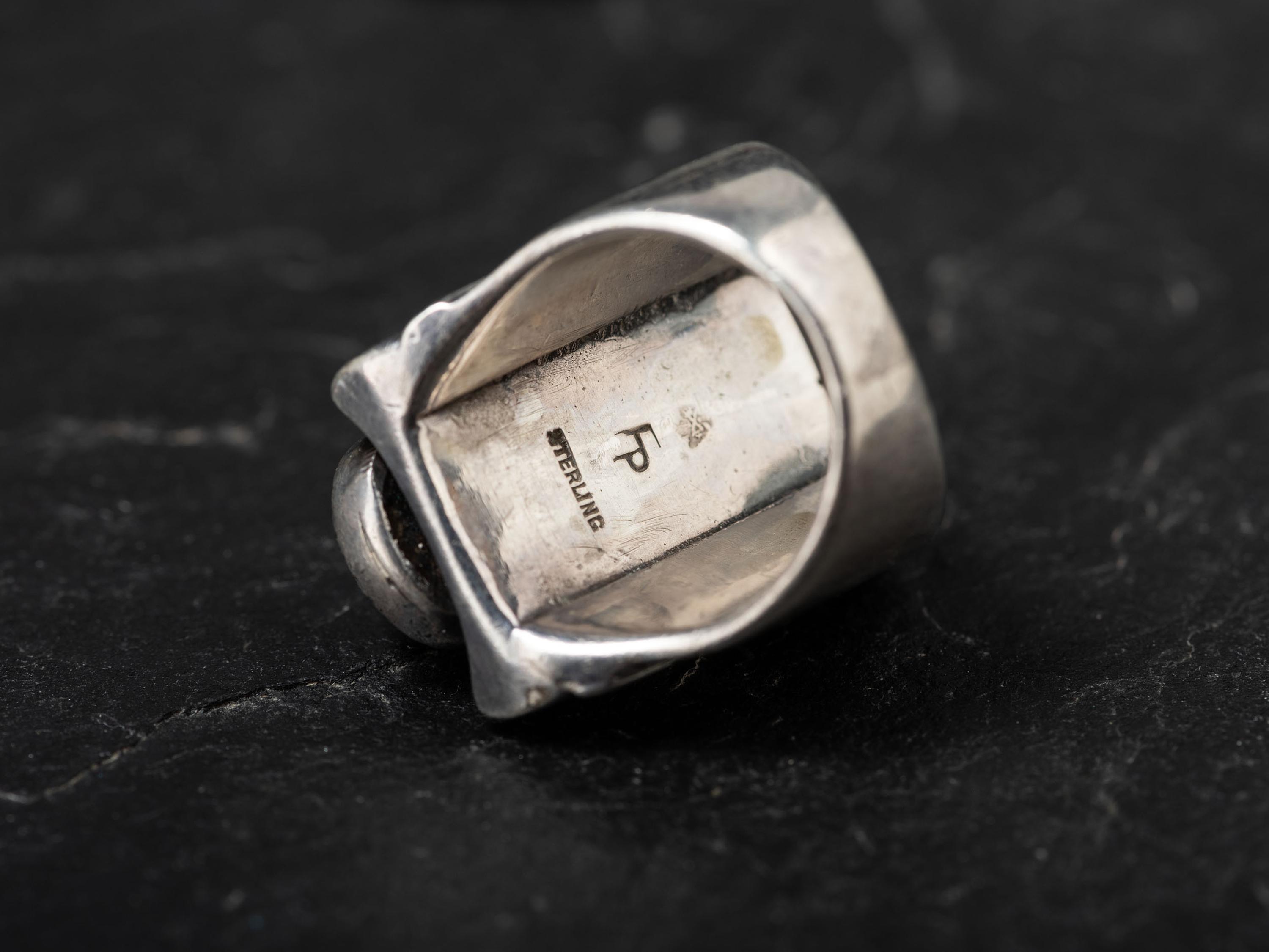 Southwestern-style Turquoise and Sterling Silver Ring