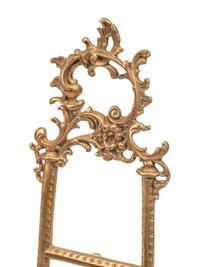 A Pair of Rococo Style Gilt Metal Tabletop Easels