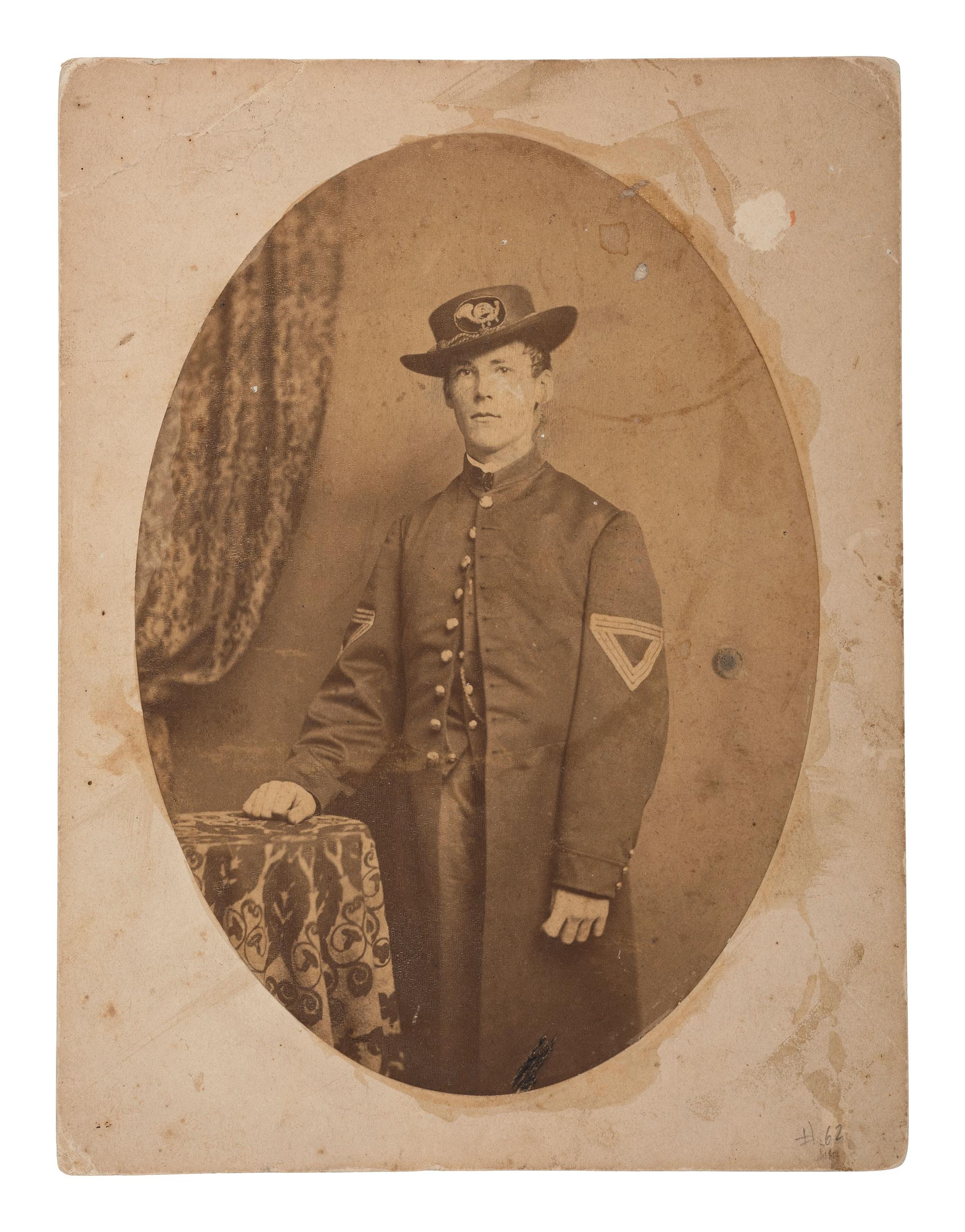 [CIVIL WAR]. A group of 8 photographs of Union soldiers from Massachusetts, New York, and Pennsylvania.