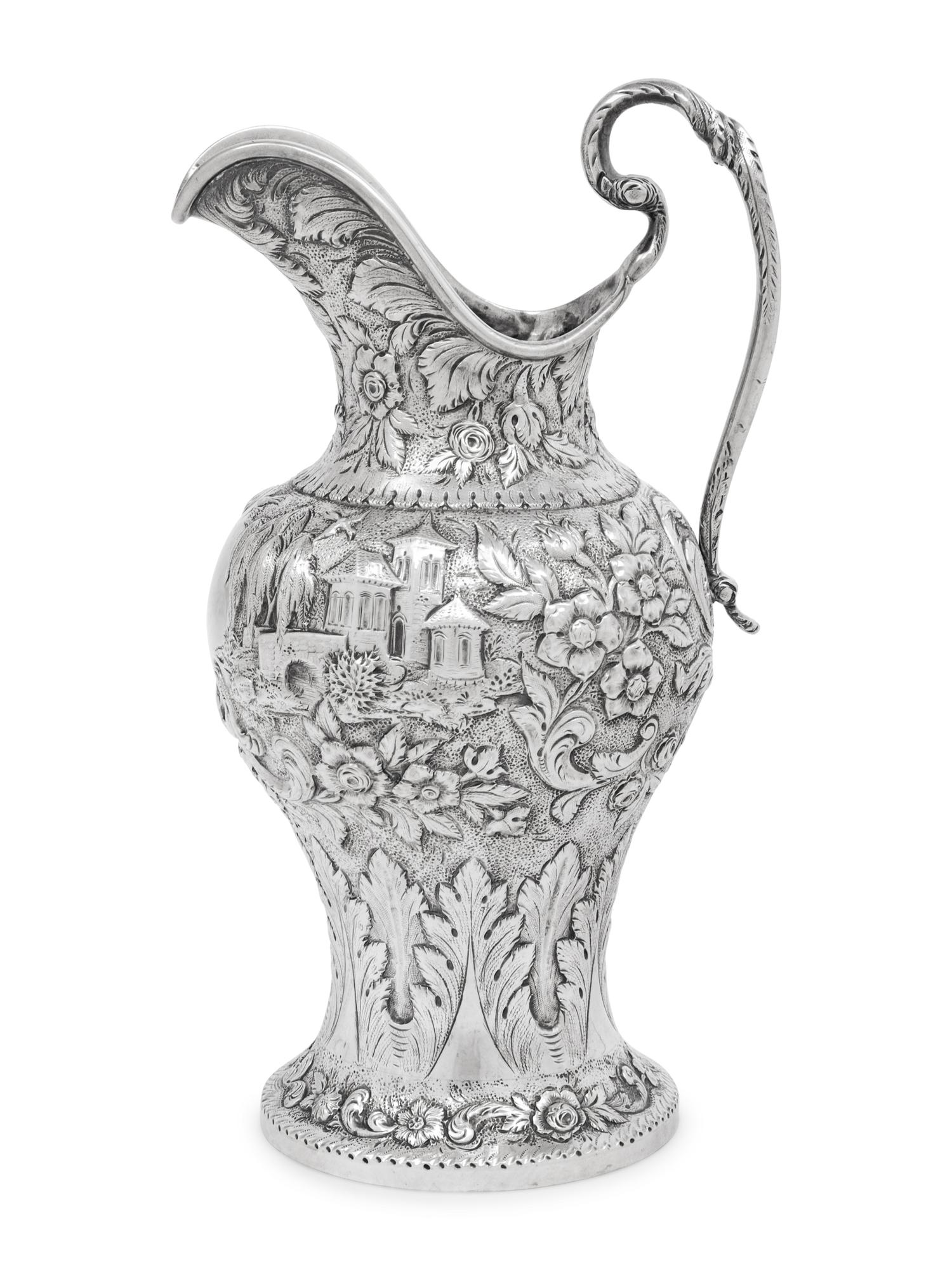 An S. Kirk & Son Silver 'Castle' Pitcher