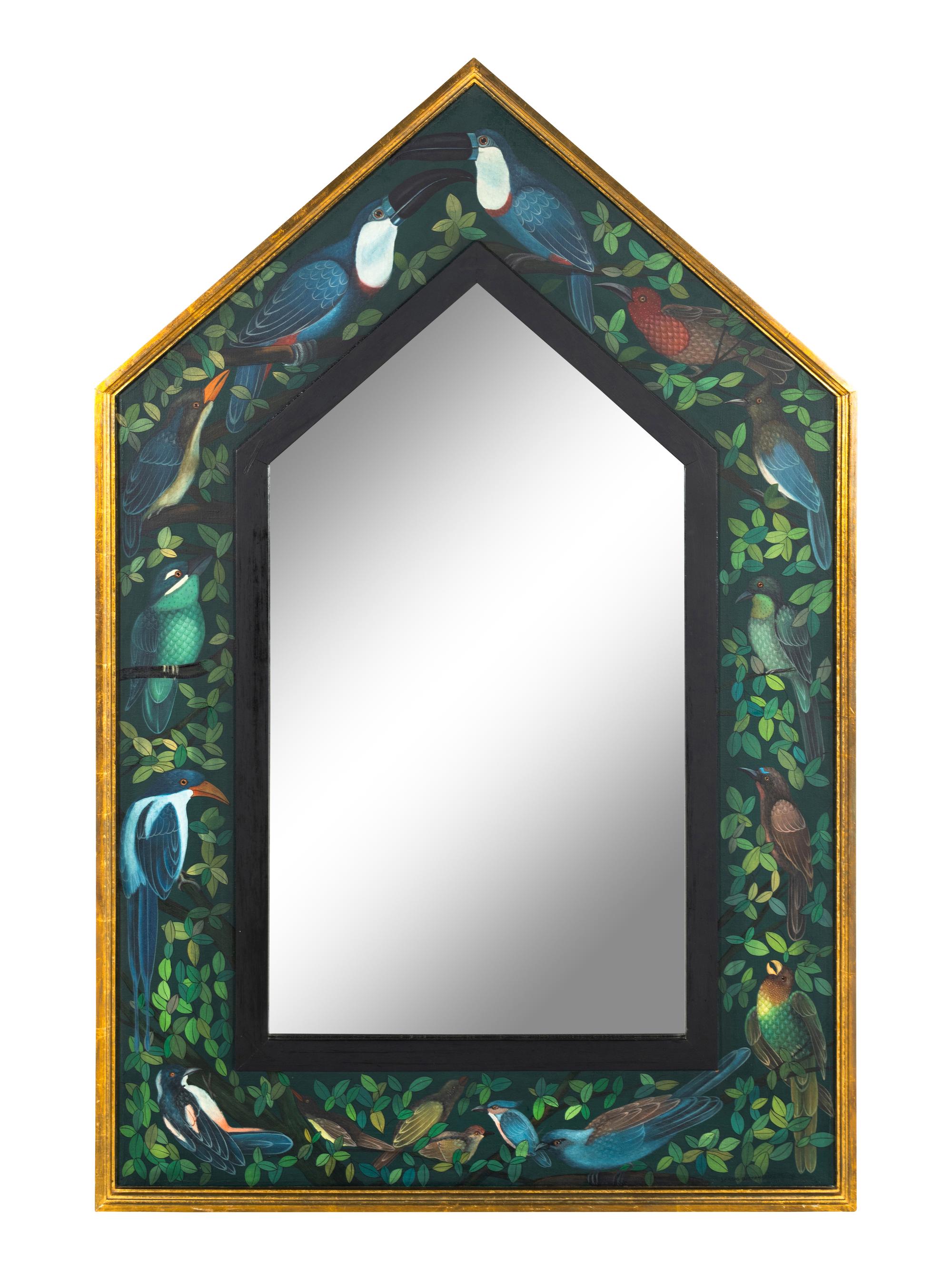 A Paint Decorated Mirror