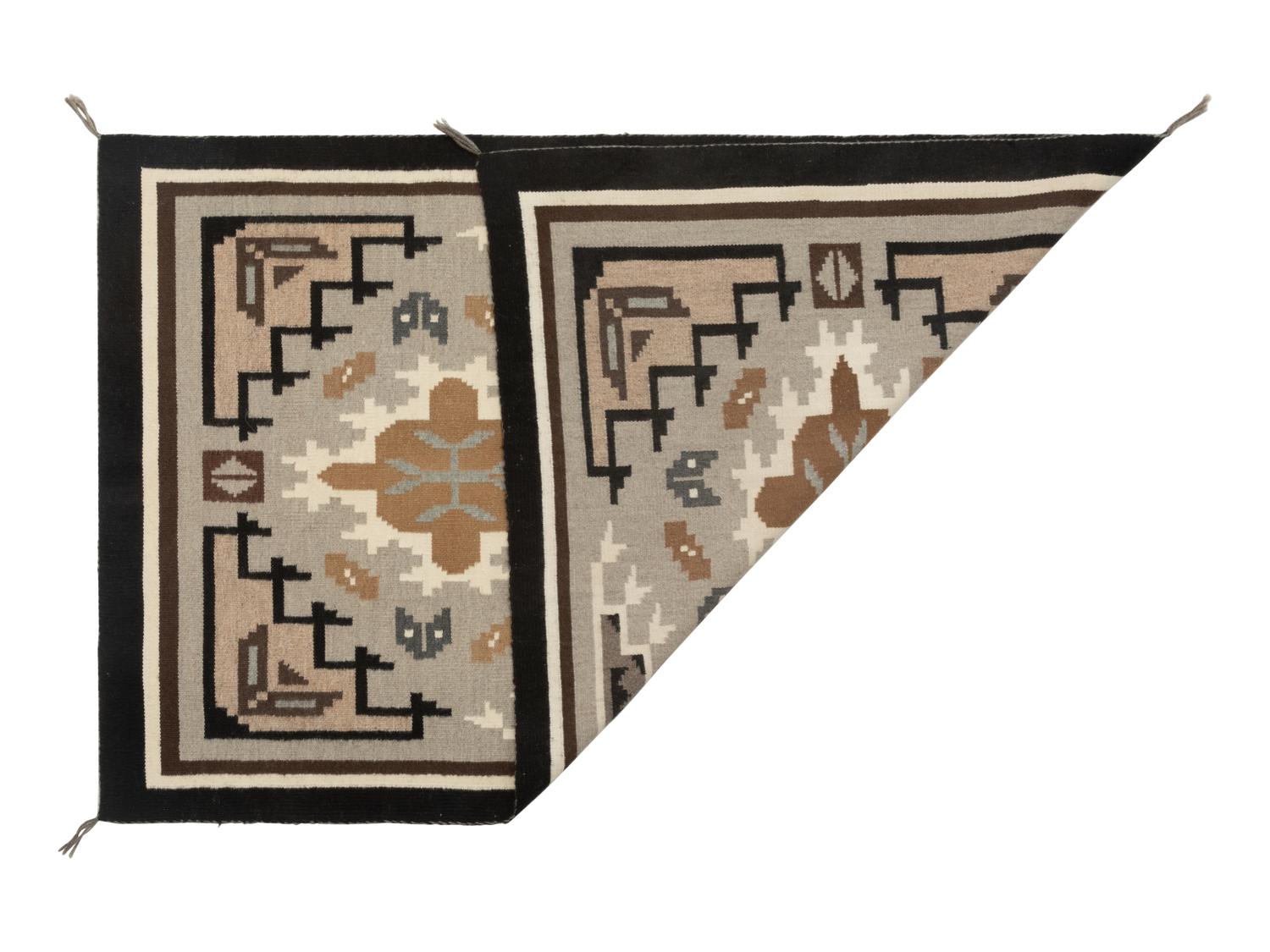 Navajo Two Grey Hills, with Colcha Pattern