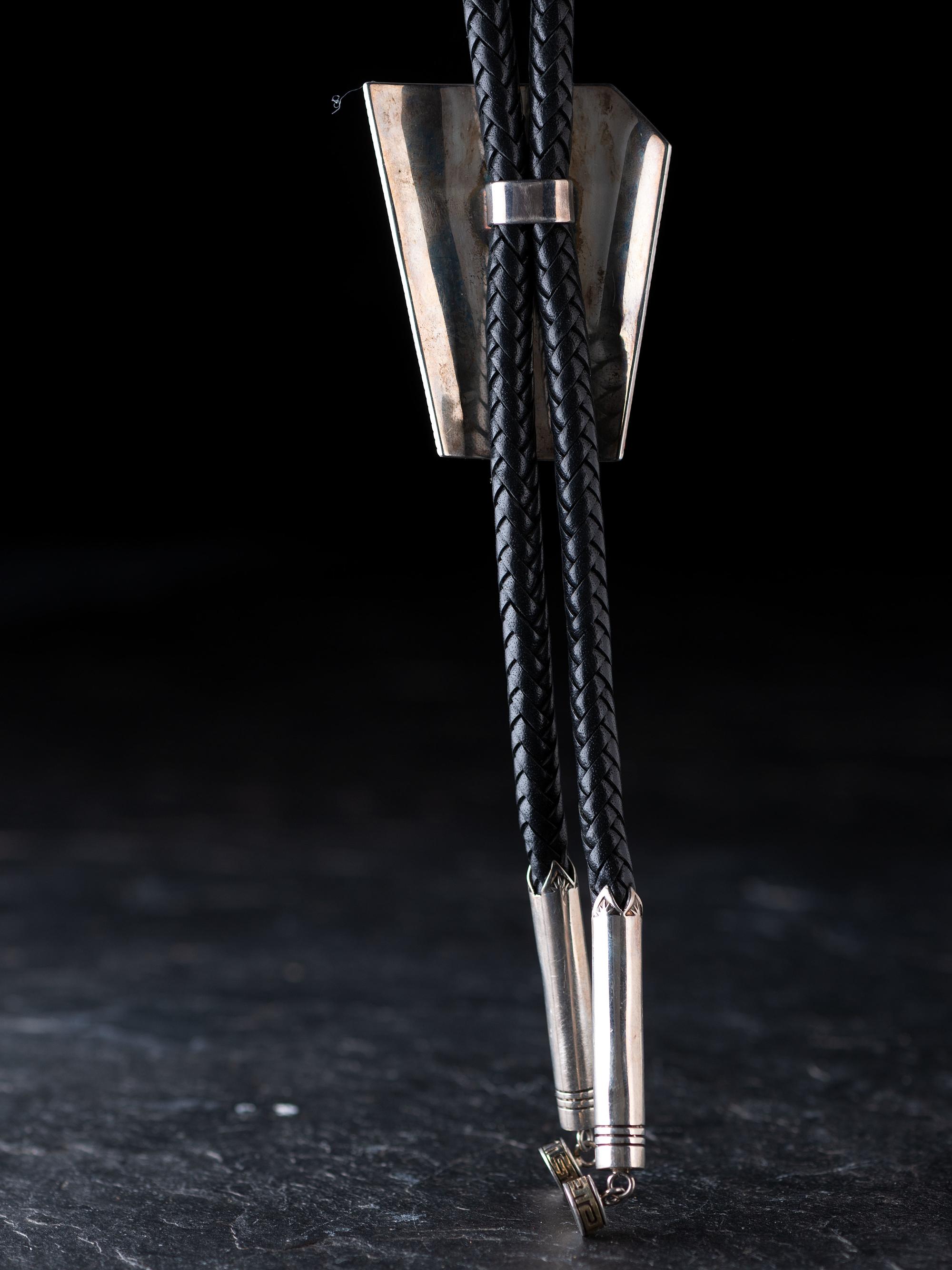 Sterling Silver and 14K Gold Eagle Dancer Bolo Tie