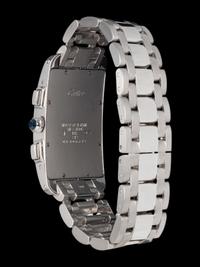 CARTIER, REF. 2312 18K WHITE GOLD 'TANK AMERICAINE' CHRONOGRAPH WATCH