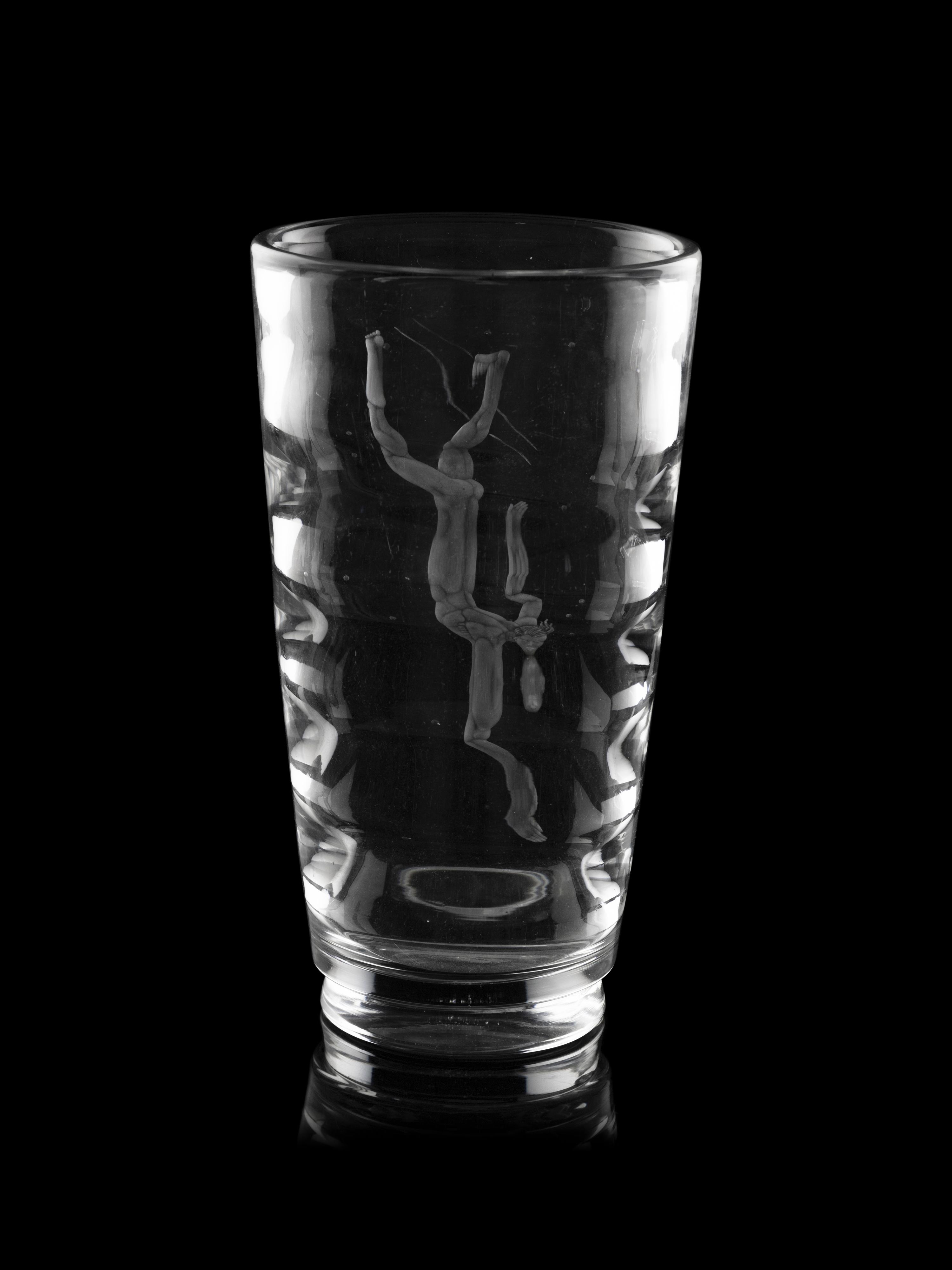 Pearl Diver Vase Orrefors, Sweden
