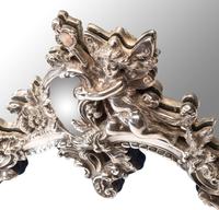 A Pair of Jack Rabinovich Silver Table Mirrors