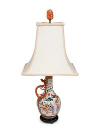 A Chinese Porcelain Vase Mounted as a Lamp