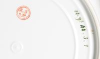 A Sevres Porcelain Plate, Diameter 9 1/2 inches.