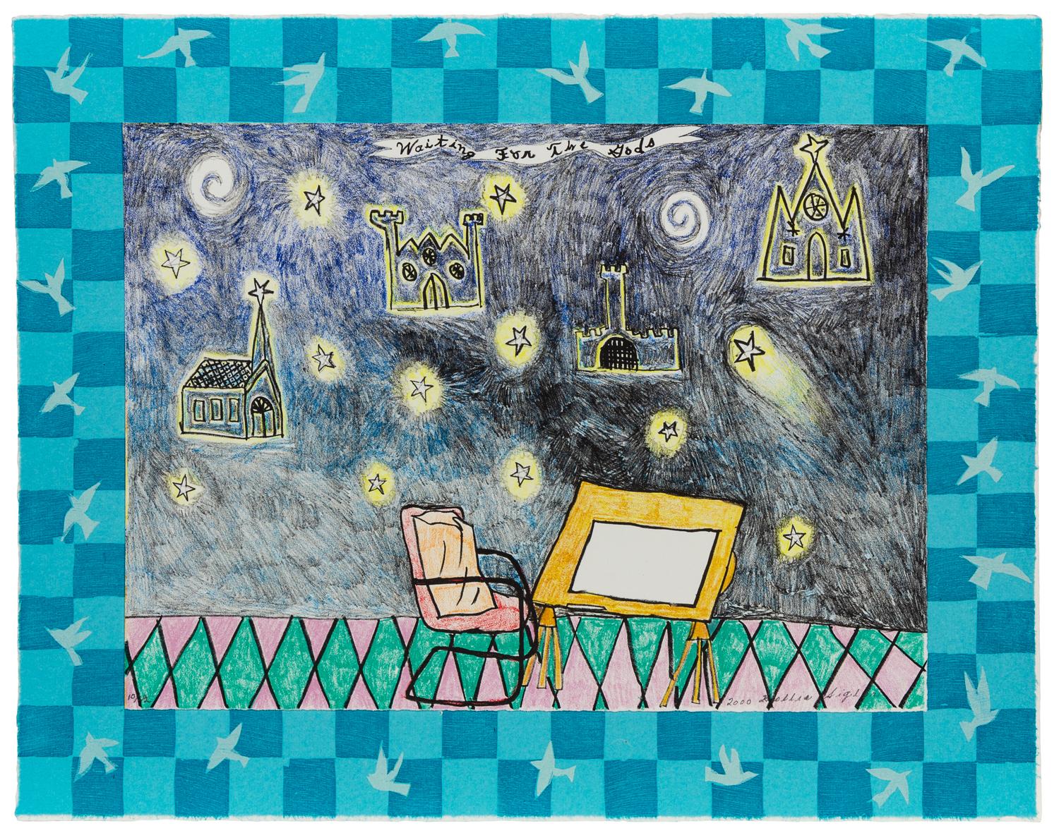 Hollis Sigler, (American, 1948-2001), Waiting for the Gods from Suite for the Gods, 2000
