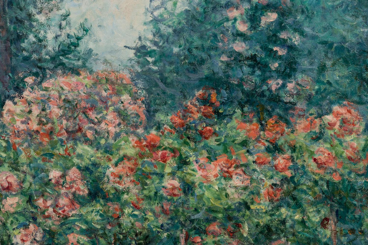 Jardin en fleurs (Les rosiers)
