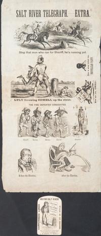 [AFRICAN AMERICANA -RECONSTRUCTION]. A group of 2 items, highlighted by Salt River Telegraph Extra . Philadelphia, PA: N.p., [1867].