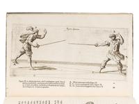 SENESE, Alesandro. Il vero maneggio di spada d'Alessandro Senese gentil'huomo Bolognese . Bologna: Heirs of Vittorio Benacci, 1660.