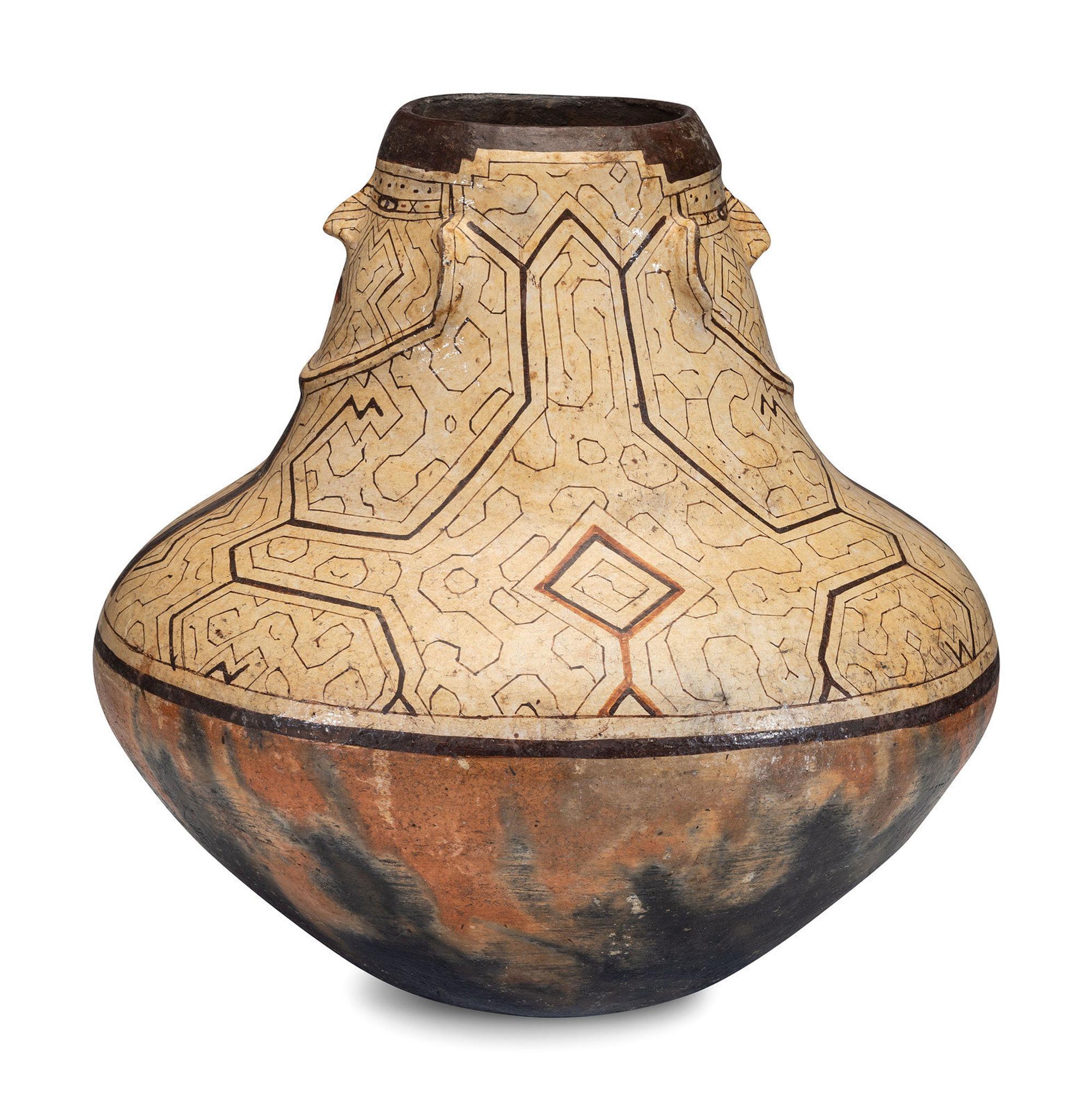 Peruvian Shipibo Storage Pottery Jar