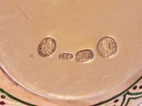 A Russian Enameled Silver Salt Cellar