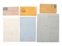 [CIVIL WAR]. A group of 3 ALsS from Private John W. Middleton, 27th Virginia Infantry, "Stonewall Brigade," including description of the Battle of Chancellorsville. Various locations, 1862-1863.