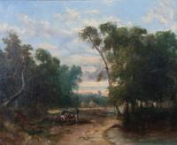 John Berney Ladbrooke, (British, 1803-1879), Landscape with Figures