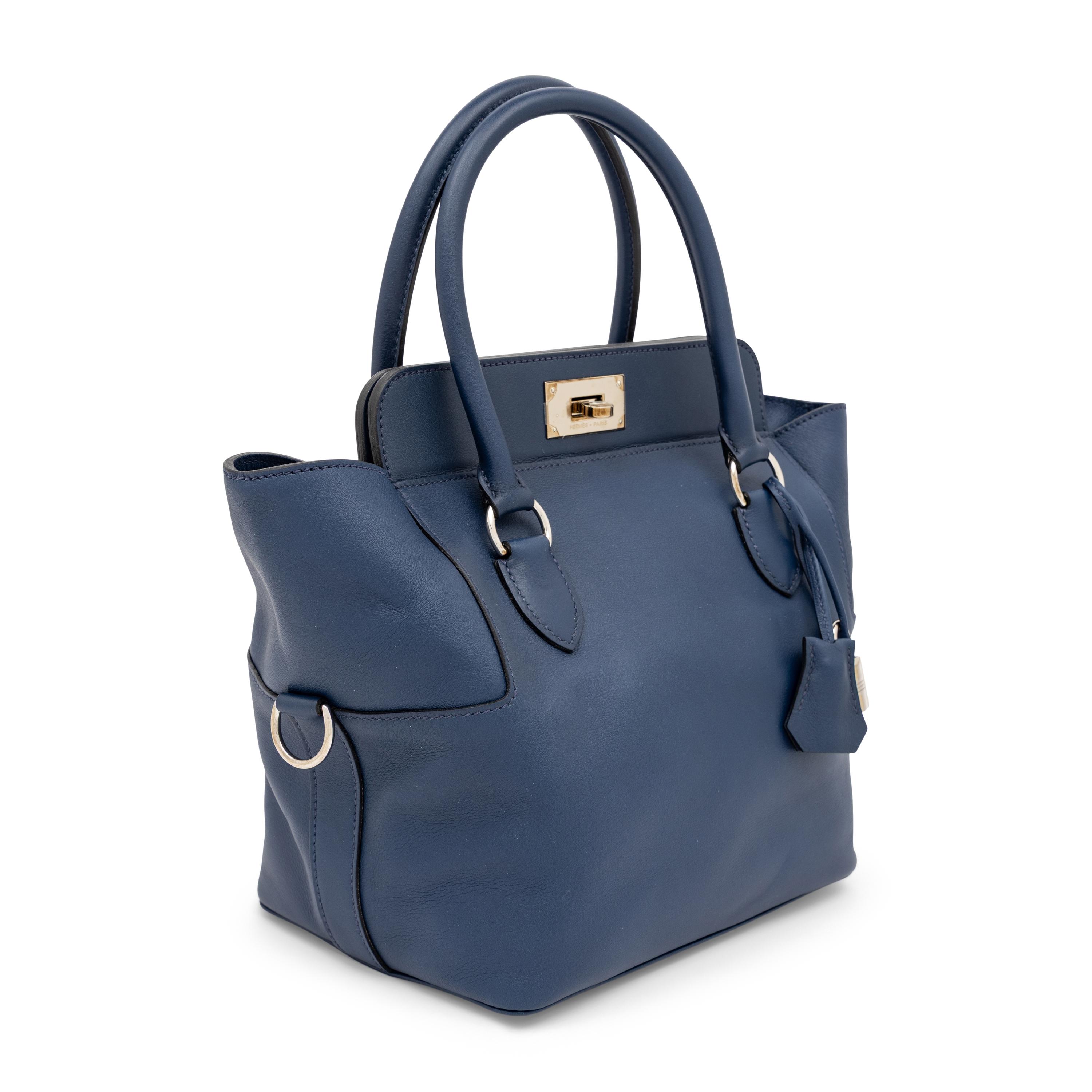 Hermès, Toolbox 20 Bag in Bleu Saphir Swift