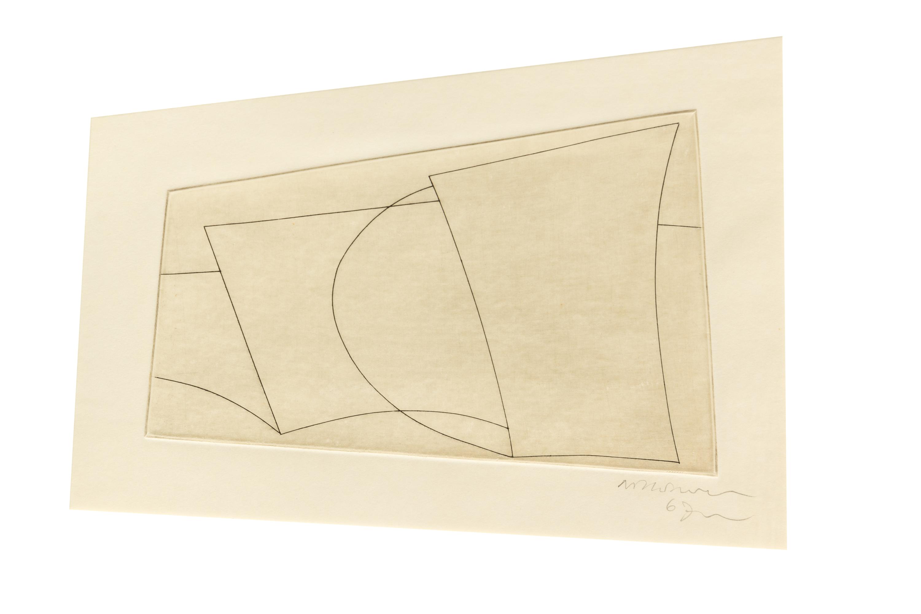 Ben Nicholson, (British, 1894-1982), Variation on Aegean, 1967