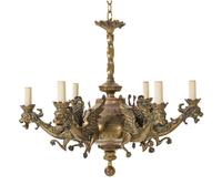 A Victorian Gilt Bronze Chandelier