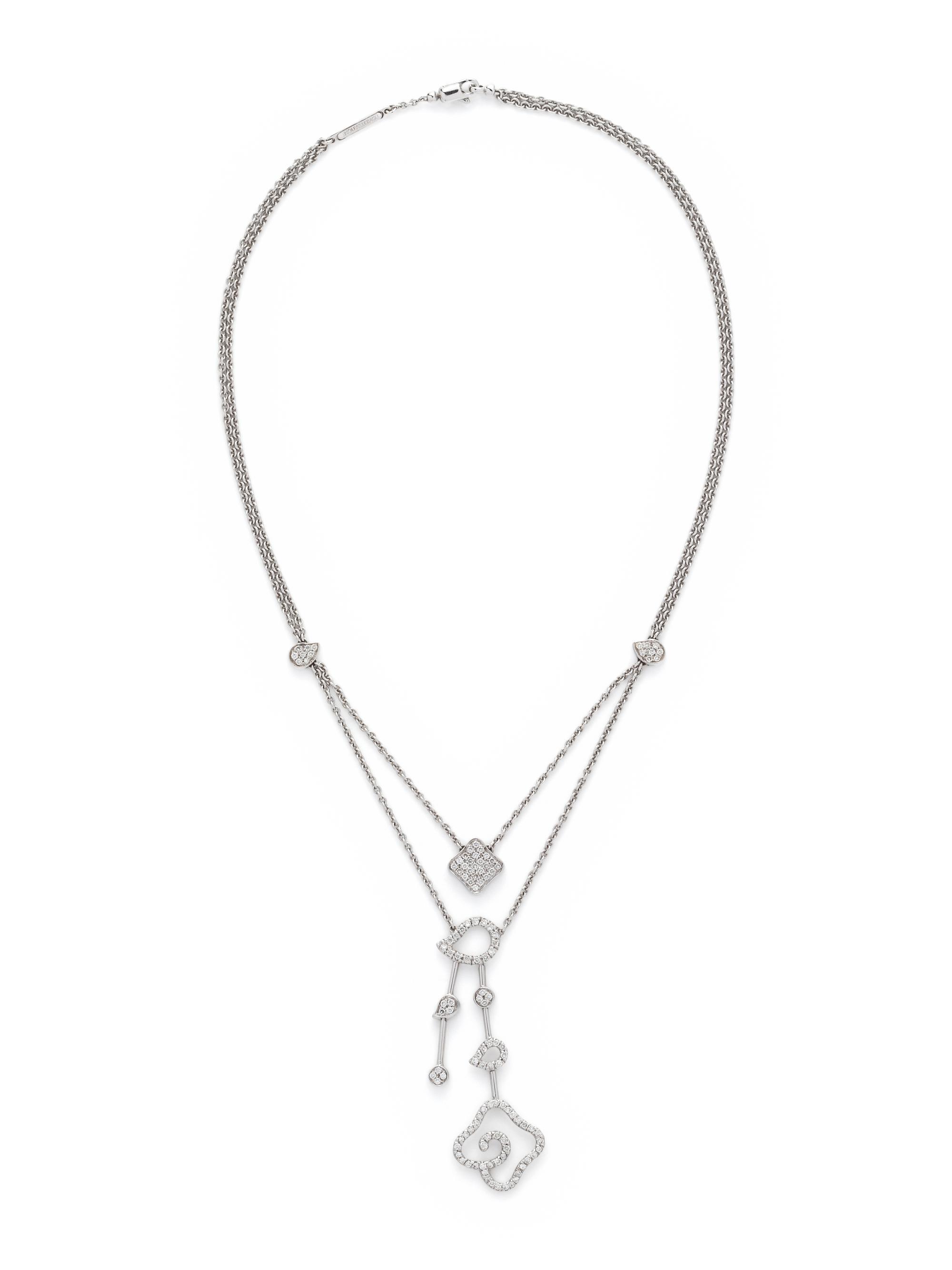 LA NOUVELLE BAGUE, WHITE GOLD AND DIAMOND NECKLACE