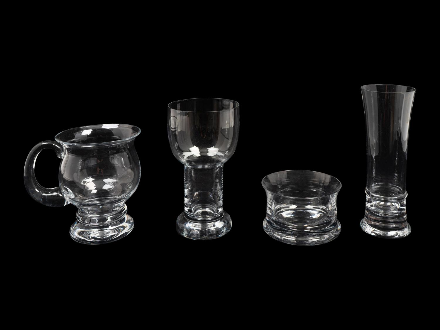 A Contemporary Glass Stemware Service — POSSIBLY KOSTA BODA