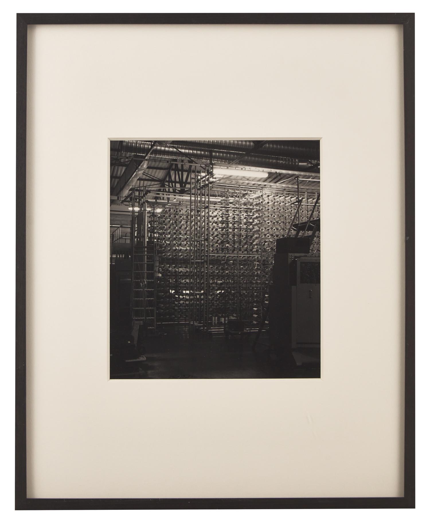 Finishing Room , Jacquartronic Bobbin Array #2, and Quality Control (a group of 3 works), 1993