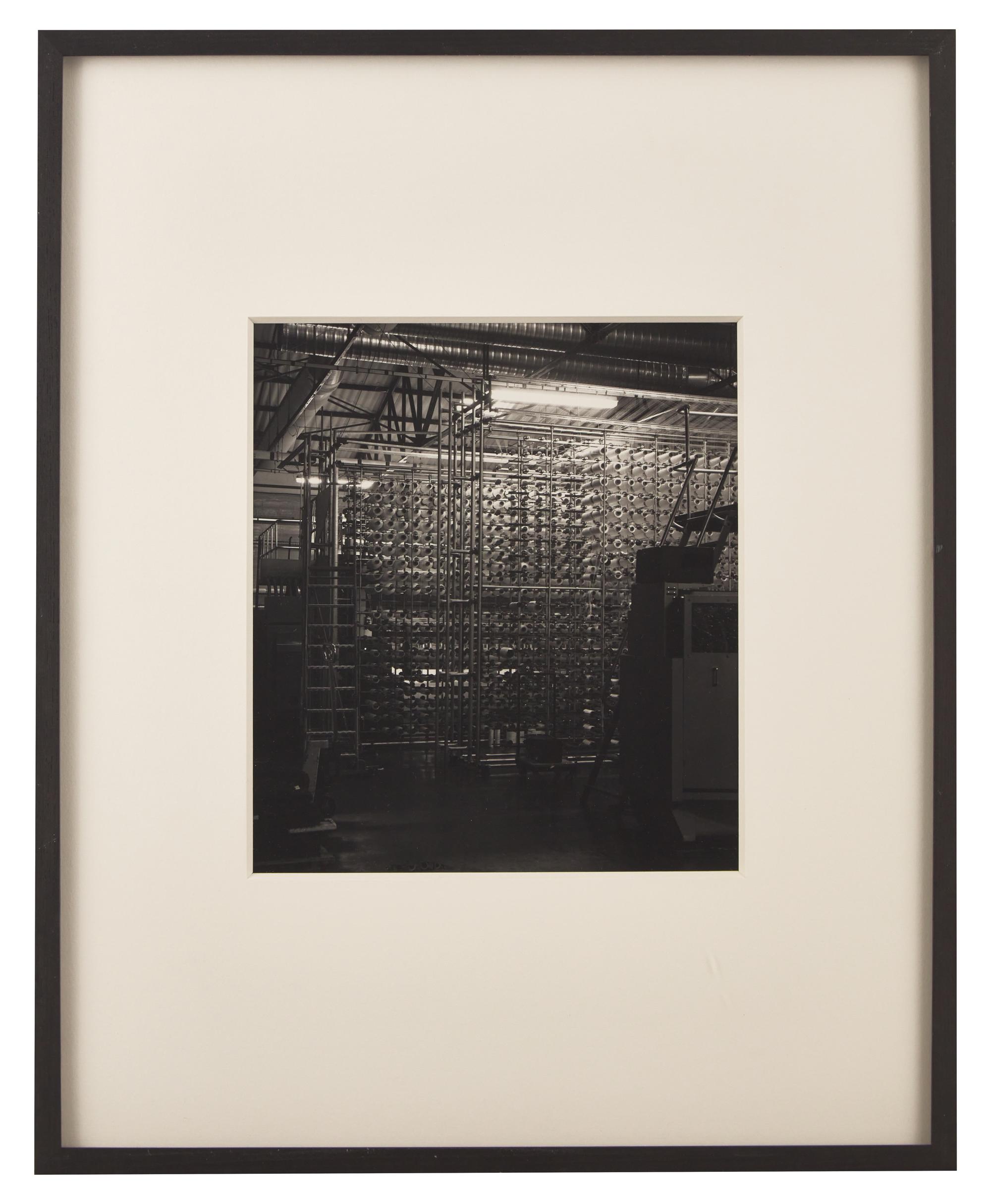 Finishing Room , Jacquartronic Bobbin Array #2, and Quality Control (a group of 3 works), 1993