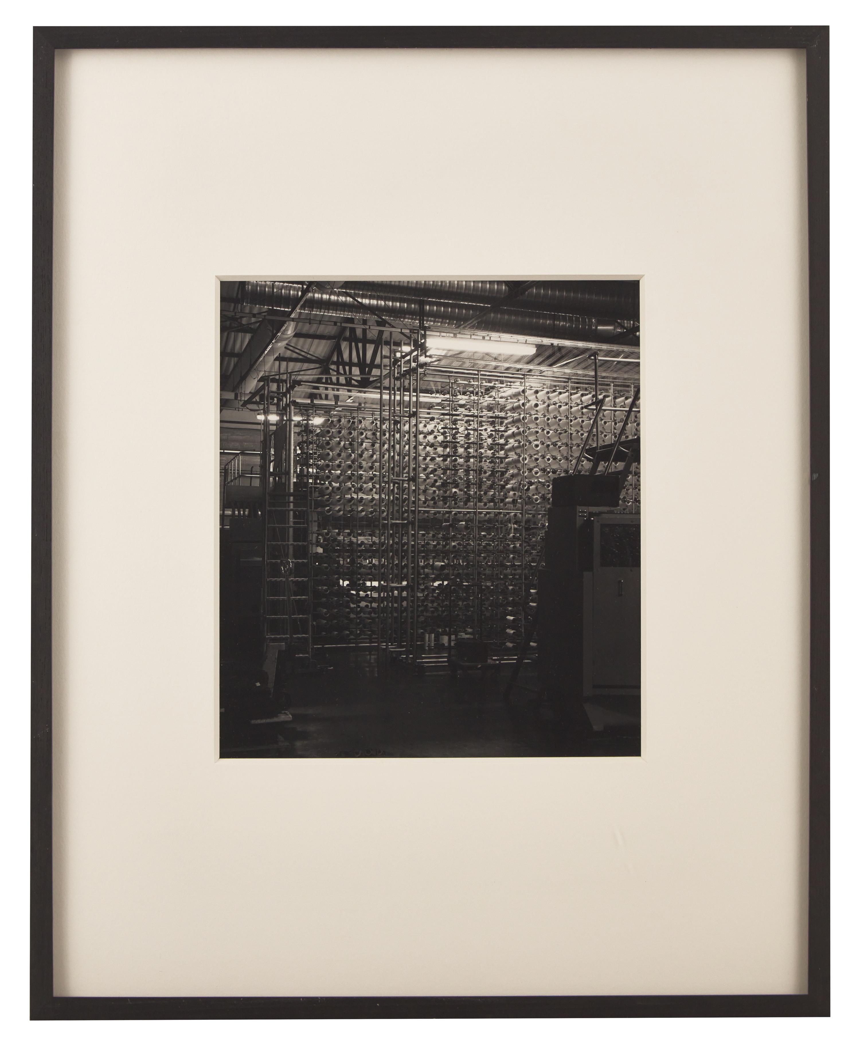 Finishing Room , Jacquartronic Bobbin Array #2, and Quality Control (a group of 3 works), 1993