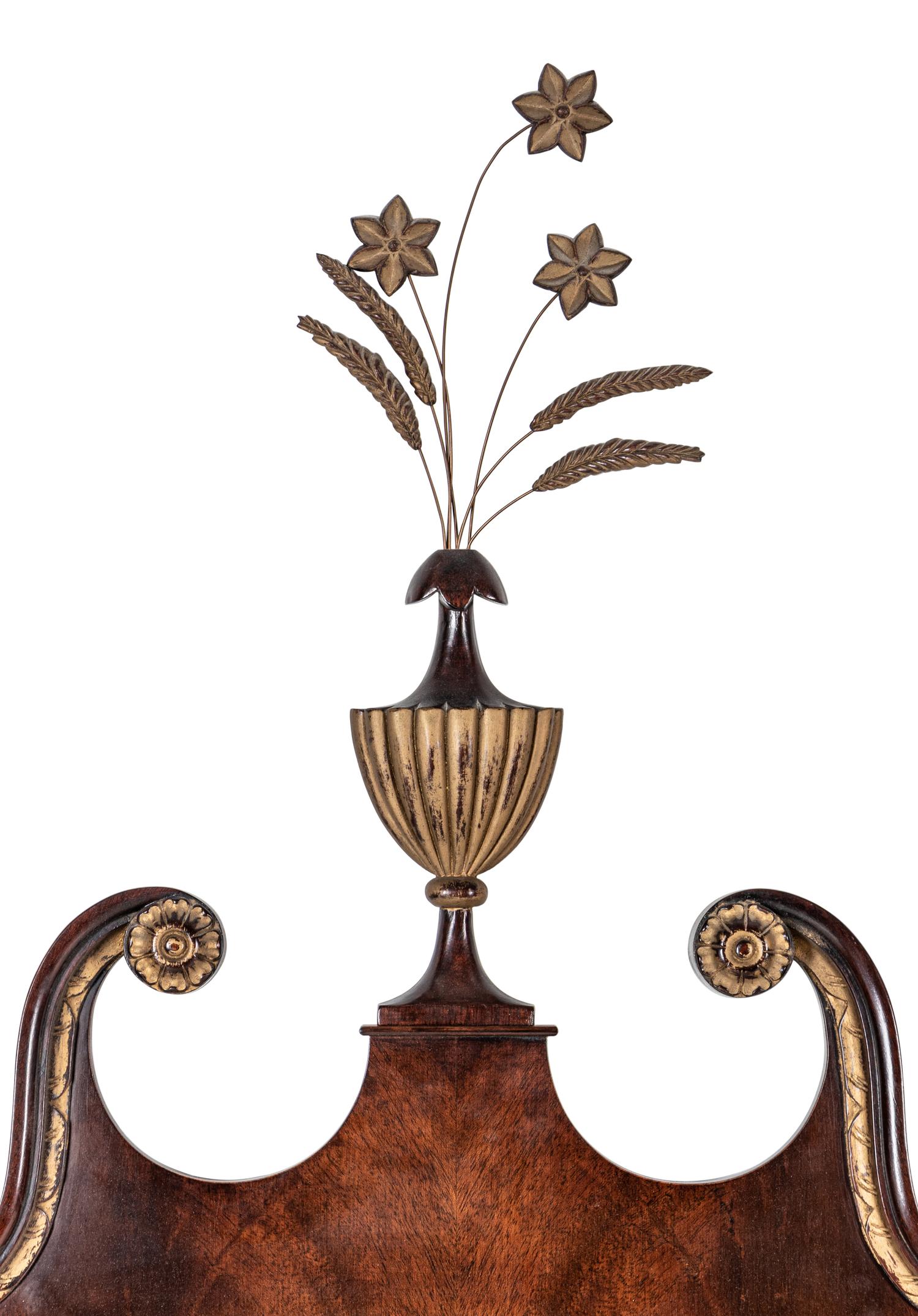 Two Georgian Style Parcel Gilt Mahogany Mirrors