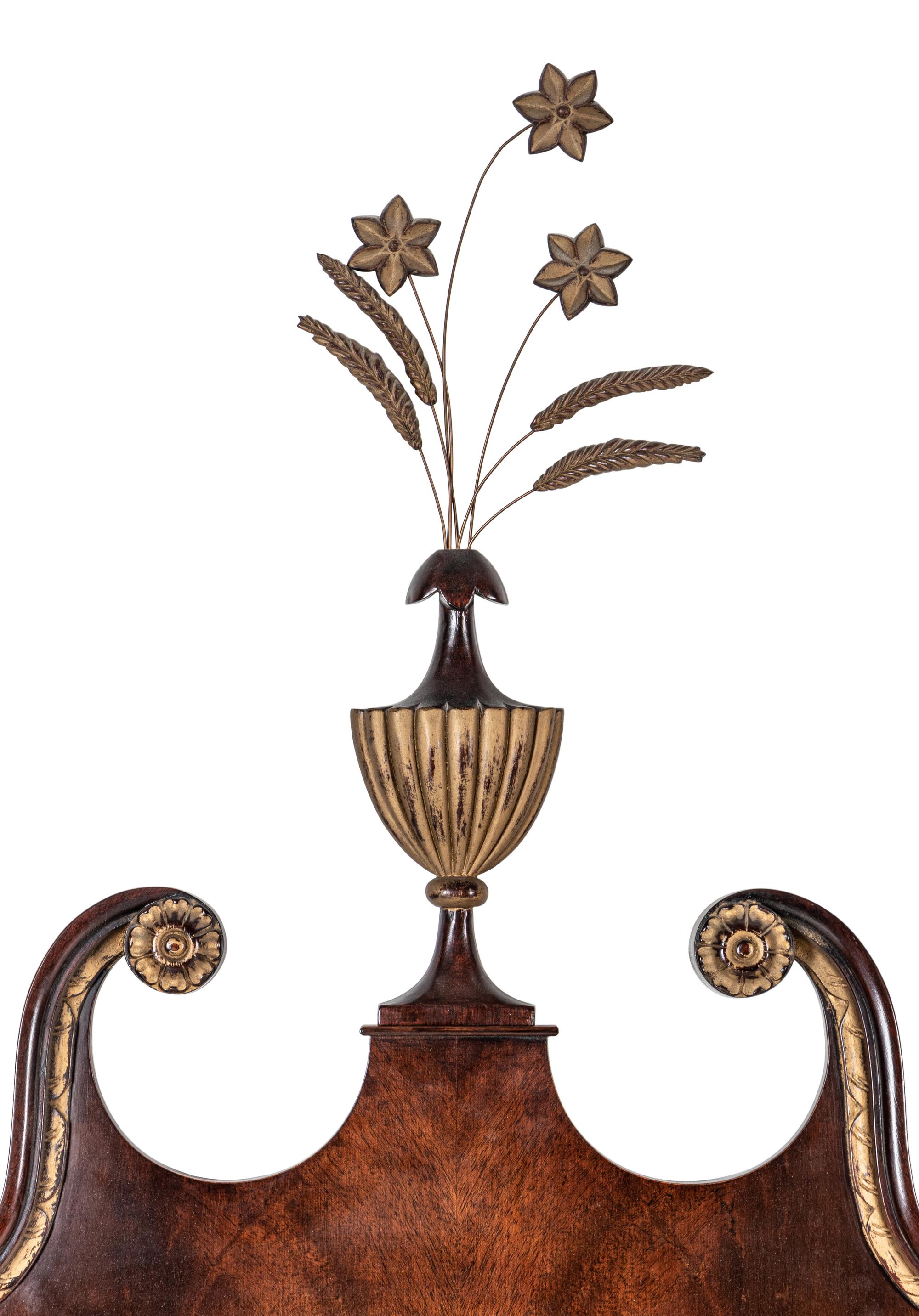 Two Georgian Style Parcel Gilt Mahogany Mirrors