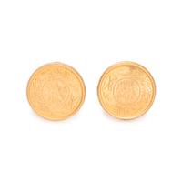 YELLOW GOLD COIN CUFFLINKS