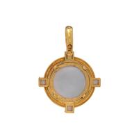 ELIZABETH LOCKE, INTAGLIO AND CITRINE PENDANT