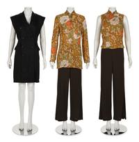 Eight Kenzo Items: One Dress, One Four-Piece Ensemble, One Two-Piece Jacket Ensemble, and One Vest