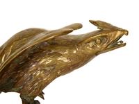 A Pair of Gilt Bronze Eagles