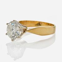 A Ladies Solitaire Diamond Ring GIA Certifed