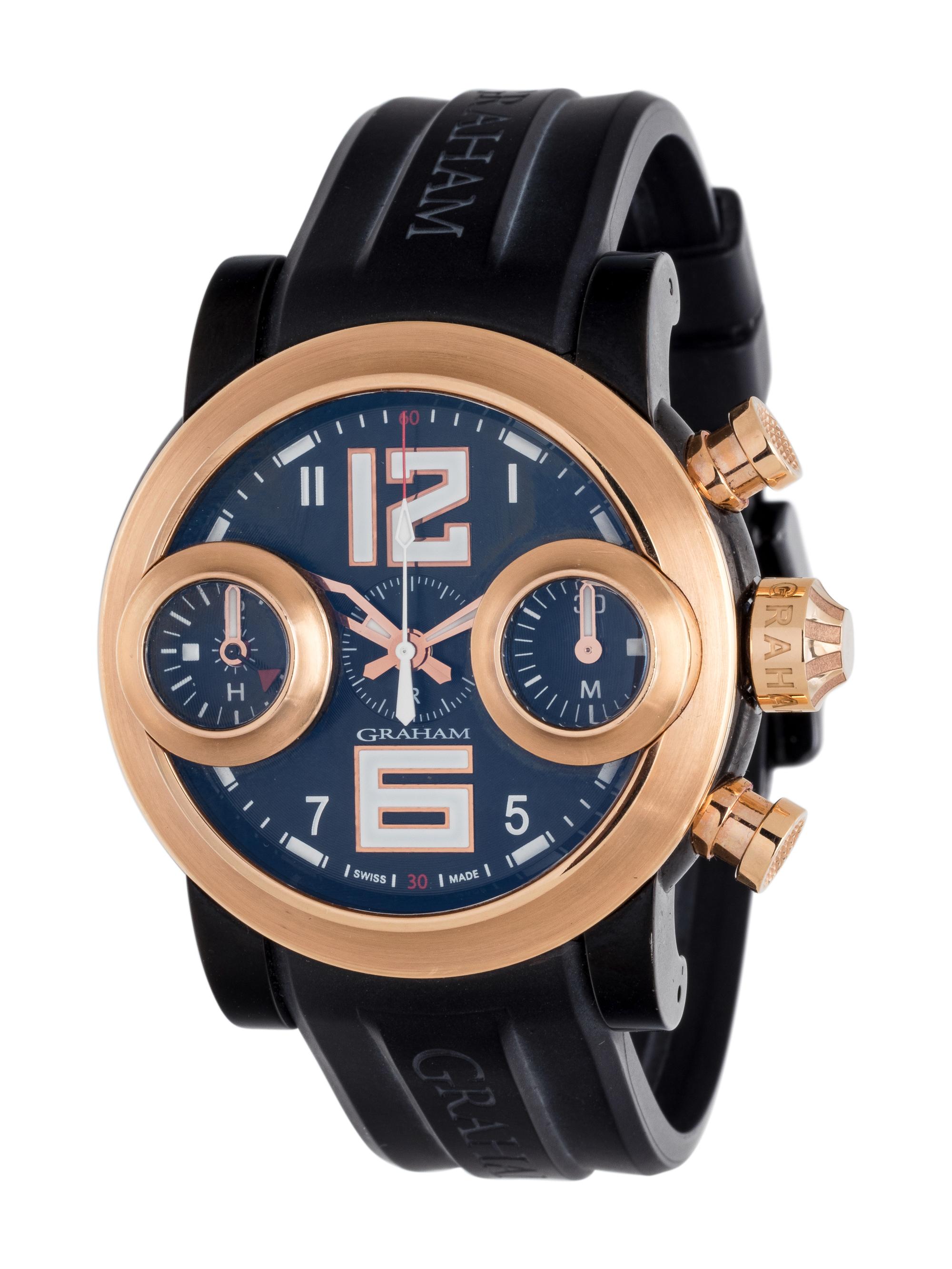 GRAHAM, 18K PINK GOLD AND BLACKENED STEEL LIMITED EDITION 'SWORDFISH' CHRONOGRAPH WRISTWATCH